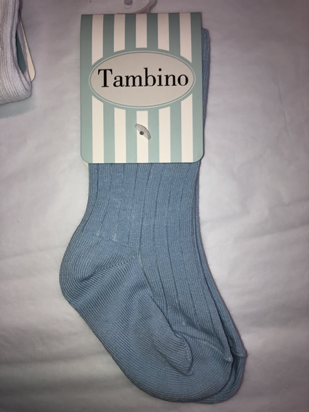 Baby Blue Boys Ribbed Socks