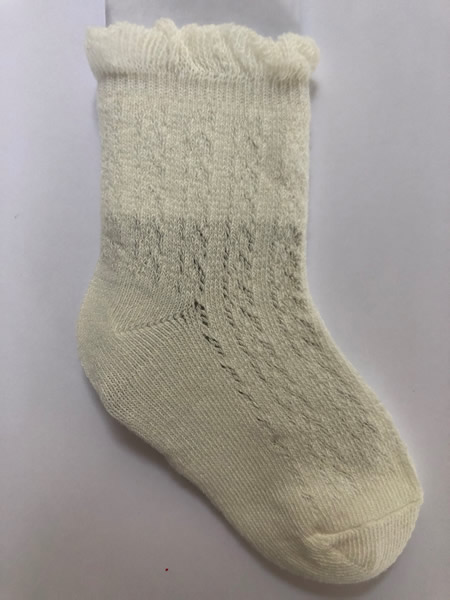 Cream Labella Ankle Socks
